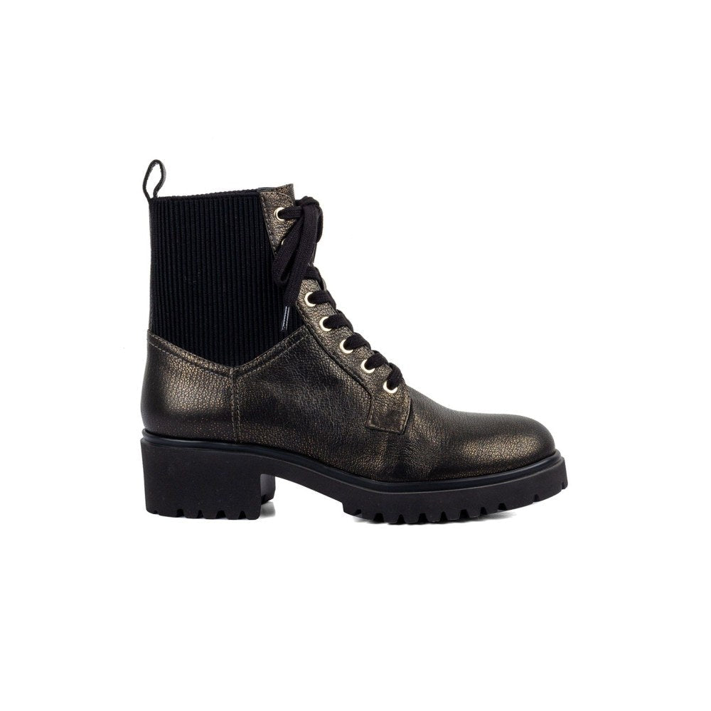 Vanilla Moon Girl Gold Combat Boots