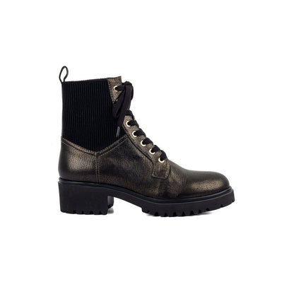 Vanilla Moon Girl Gold Combat Boots