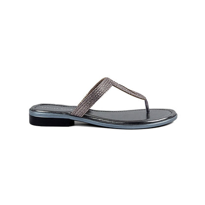 Vanilla Moon Patterned Metallic Flats