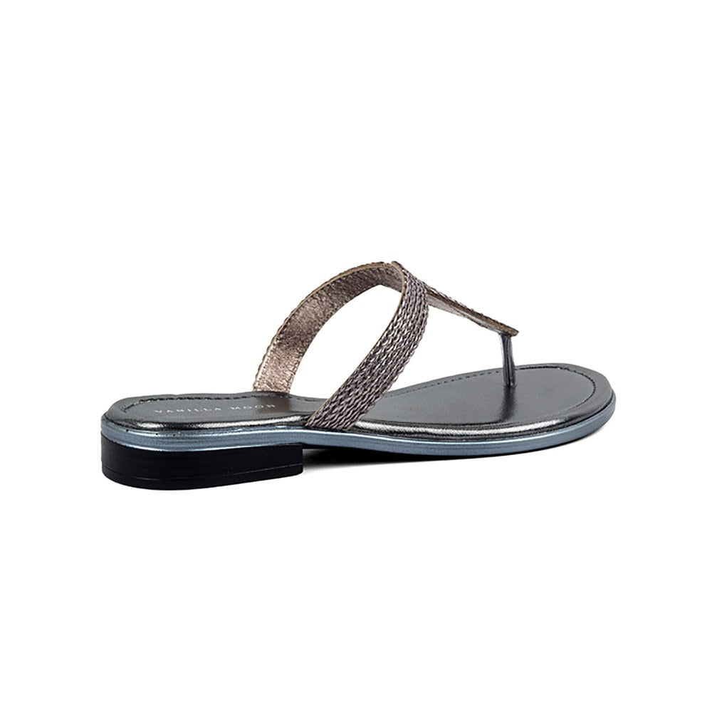 Vanilla Moon Patterned Metallic Flats