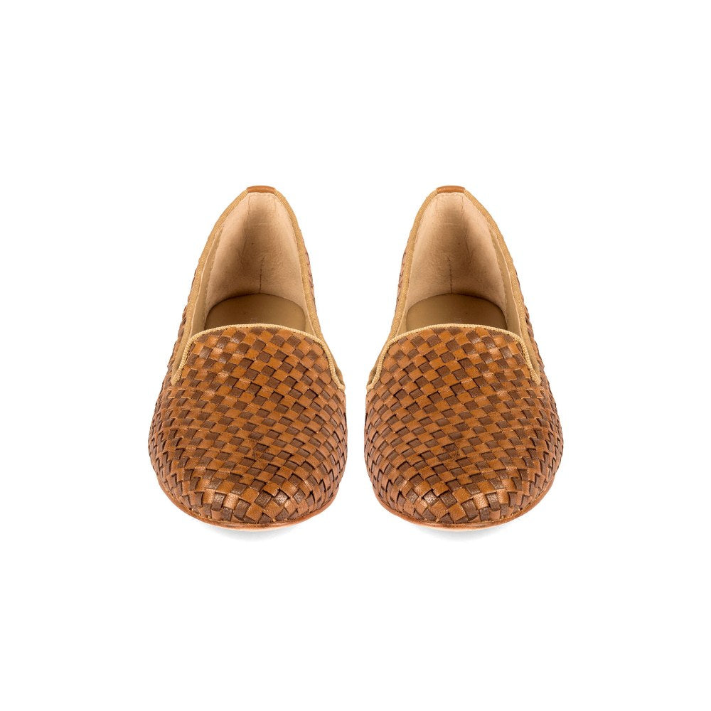 Vanilla Moon Patterned Tan Loafers