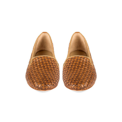 Vanilla Moon Patterned Tan Loafers