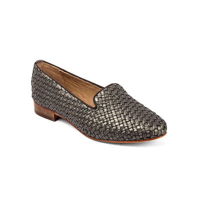 Vanilla Moon Patterned Metallic Loafers