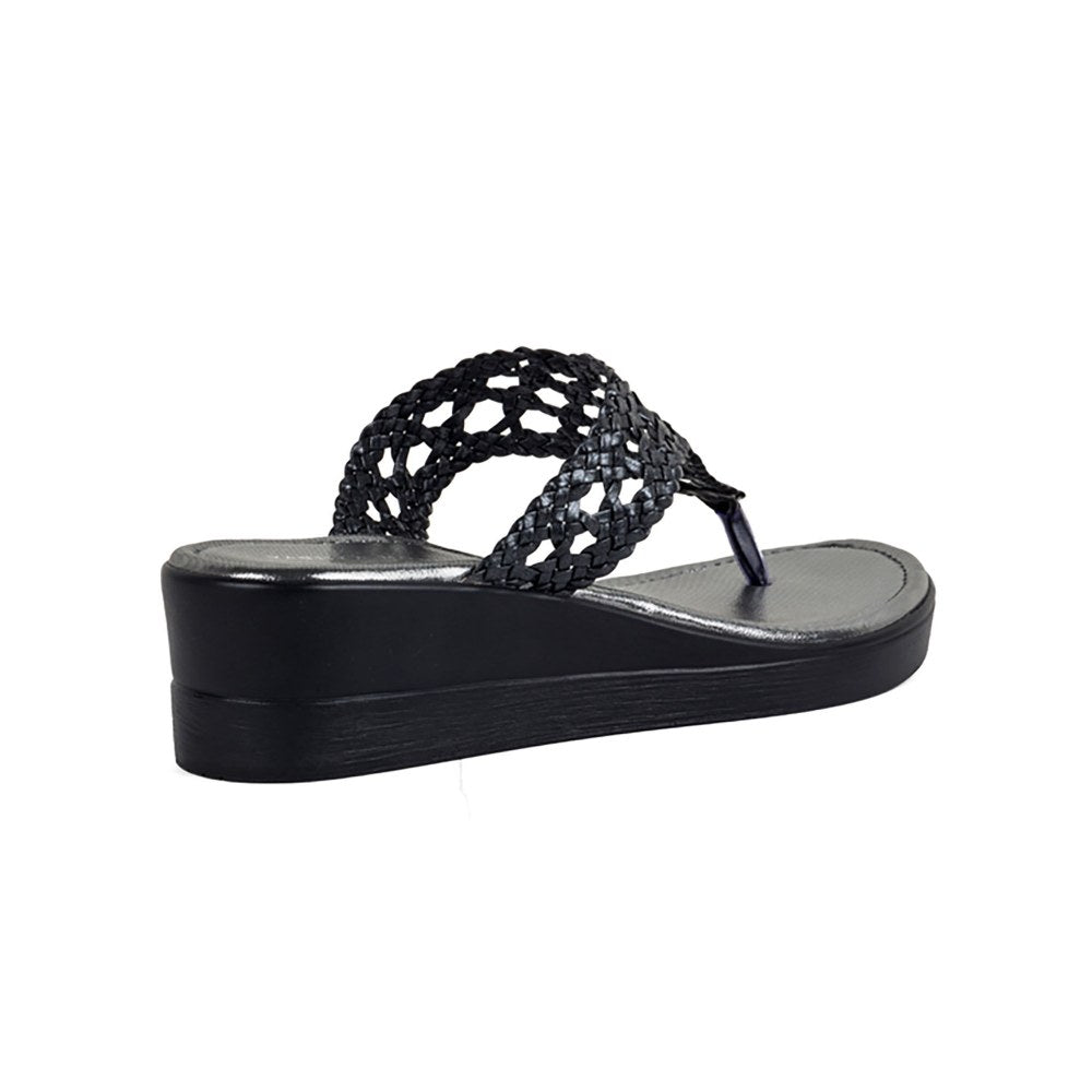 Vanilla Moon Patterned Metallic Wedges
