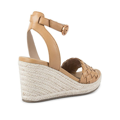 Vanilla Moon Patterned Beige Wedges