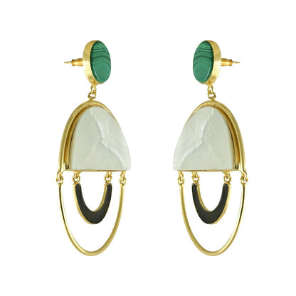 VARNIKA ARORA Green Izaaya Earrings