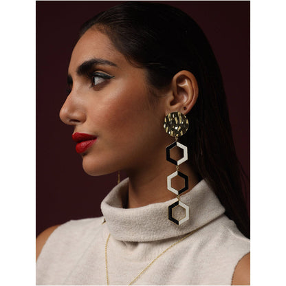 VARNIKA ARORA Black Adara Earrings