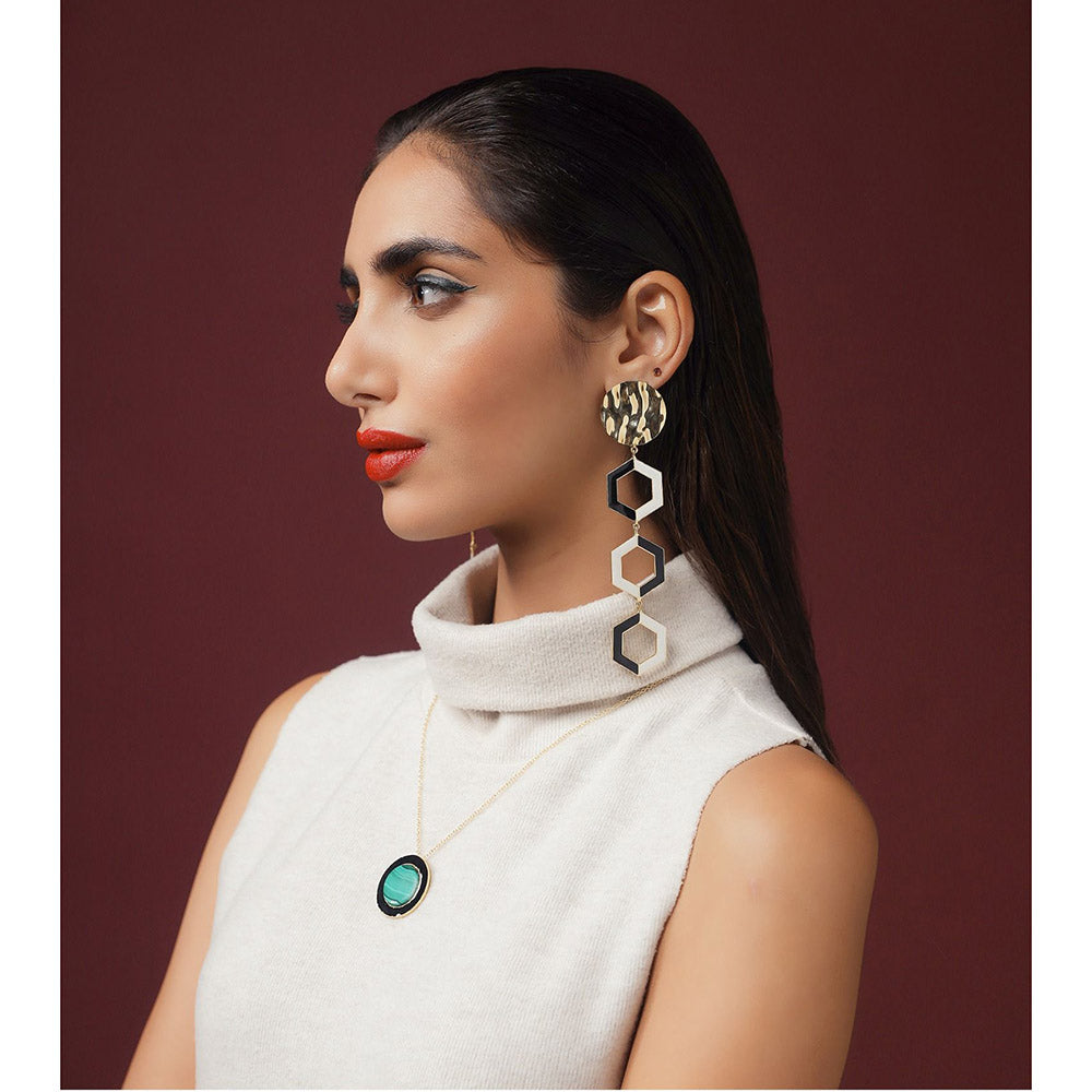 VARNIKA ARORA Black Adara Earrings