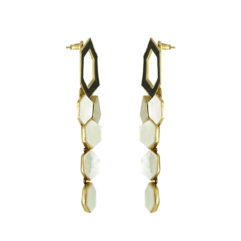 VARNIKA ARORA White Evelyn Earrings