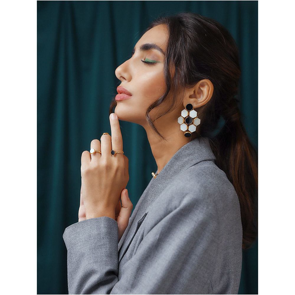 VARNIKA ARORA White Inara Earrings