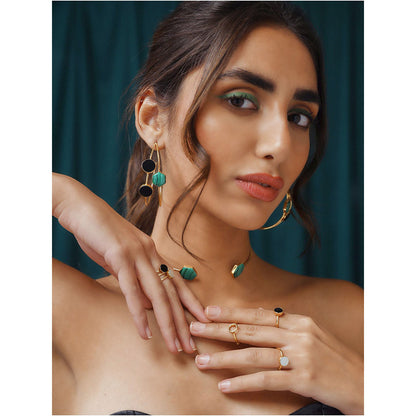 VARNIKA ARORA Green Arnia Earrings