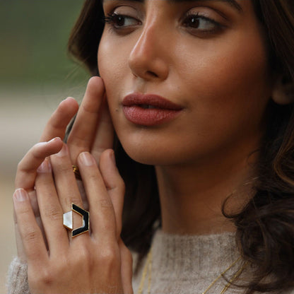 VARNIKA ARORA White Lyza Ring