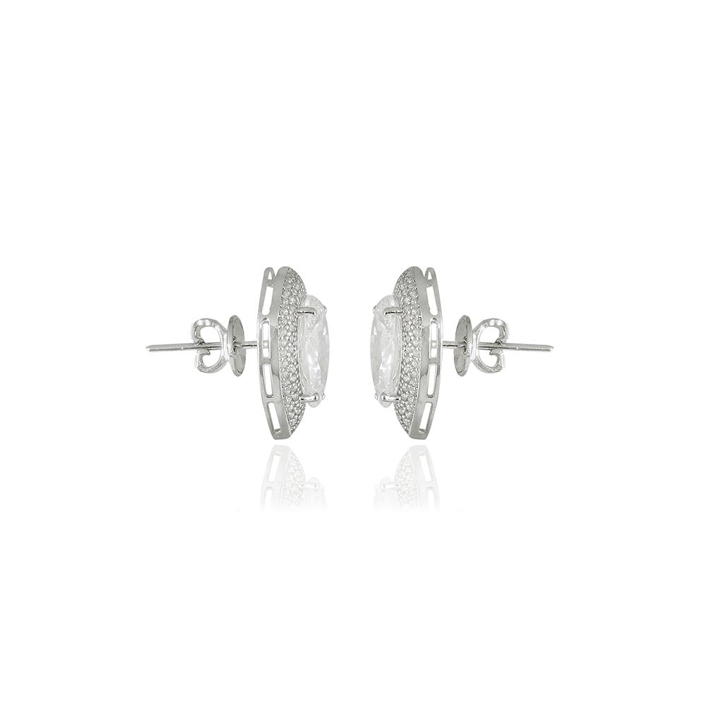 VARNIKA ARORA Cz Bloom Whisper Studs
