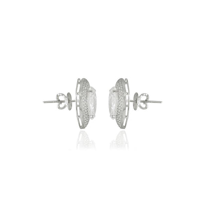 VARNIKA ARORA Cz Bloom Whisper Studs
