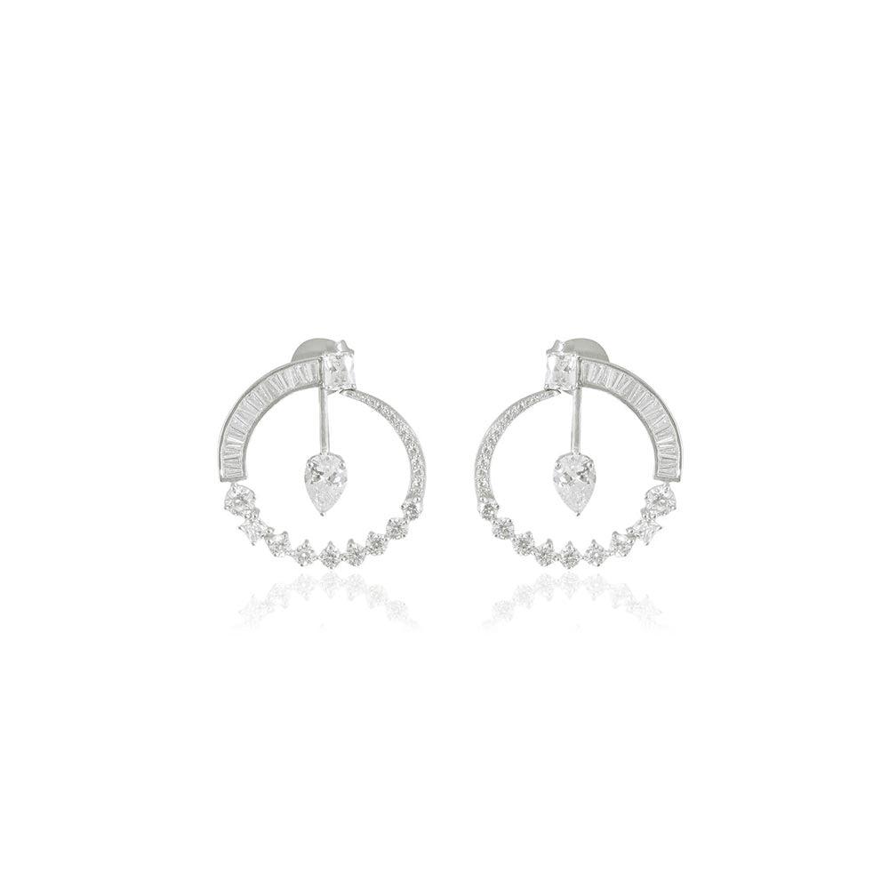 VARNIKA ARORA Cz Orbit Drop Earrings