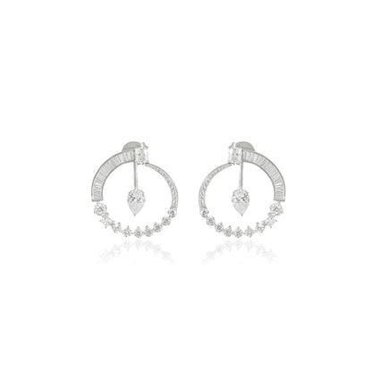VARNIKA ARORA Cz Orbit Drop Earrings