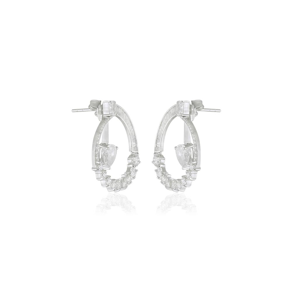 VARNIKA ARORA Cz Orbit Drop Earrings