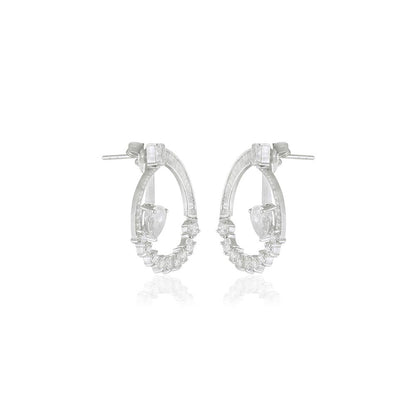 VARNIKA ARORA Cz Orbit Drop Earrings