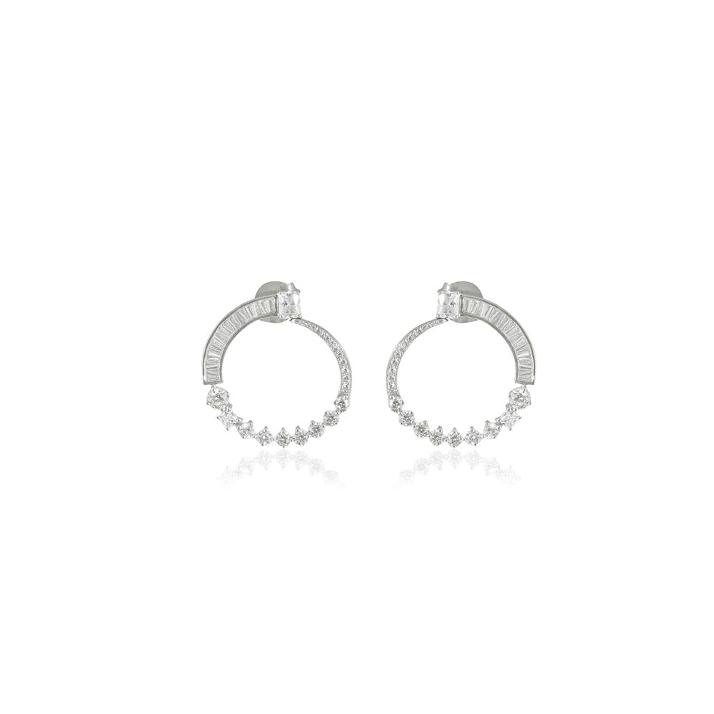 VARNIKA ARORA Cz Orbit Drop Earrings