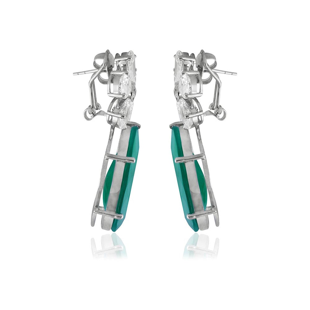 VARNIKA ARORA Vow Of Love Emerald Drop Earrings
