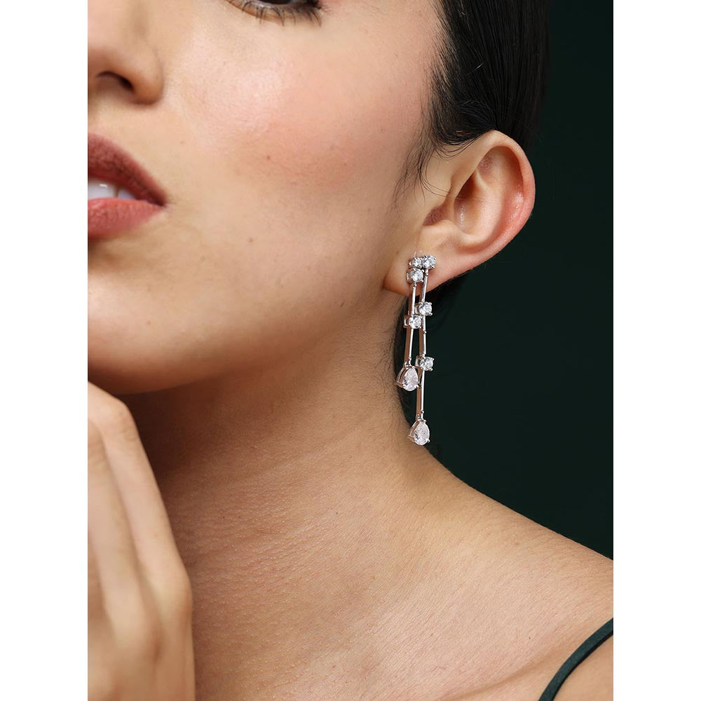 VARNIKA ARORA Cz Radiance Drop Earrings