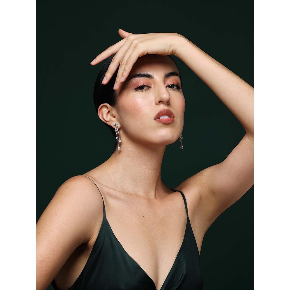 VARNIKA ARORA Cz Radiance Drop Earrings