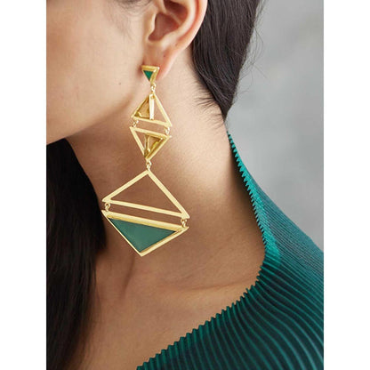 VARNIKA ARORA Gazebo Gold Plated Earrings