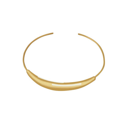 VARNIKA ARORA Aurelia White Enamel Gold Neckpiece