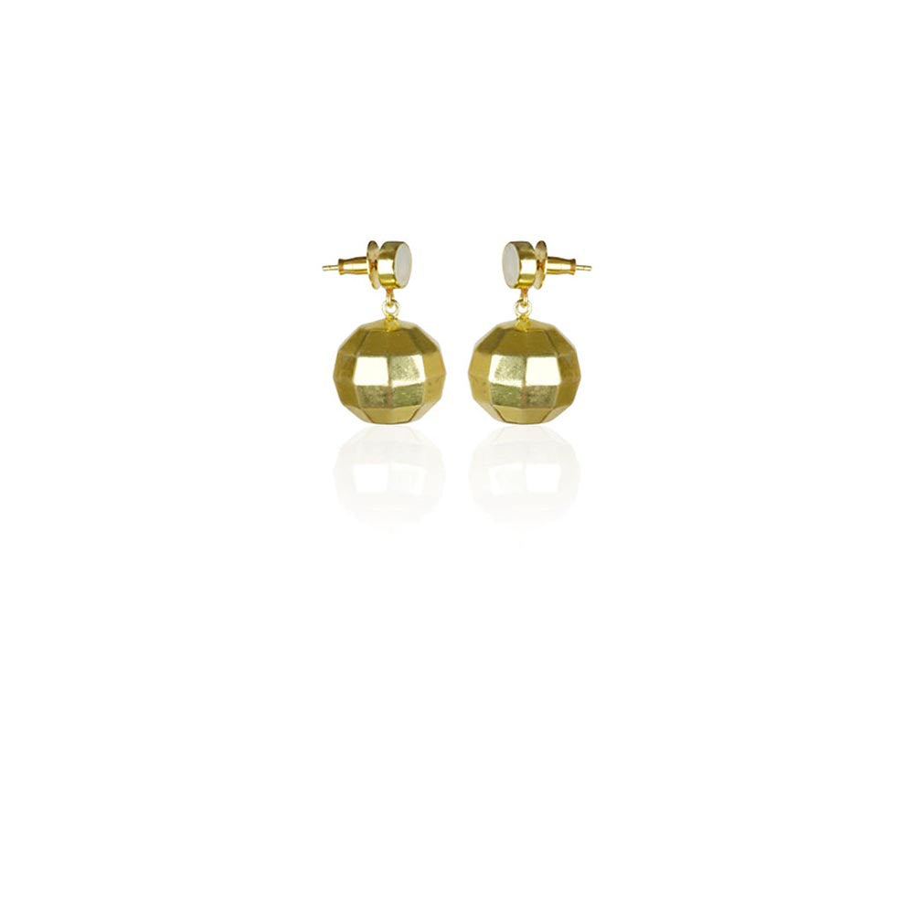 VARNIKA ARORA Let's Disco Gleamy White Earrings