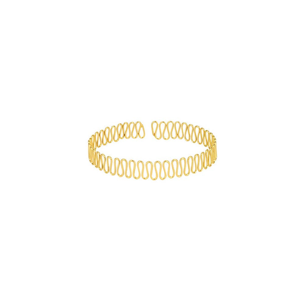 VARNIKA ARORA Gold Plated Spiral Hoops and Choker