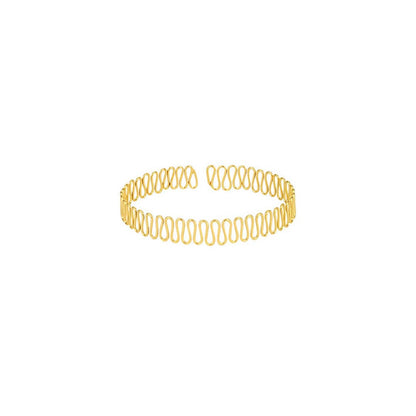 VARNIKA ARORA Gold Plated Spiral Hoops and Choker