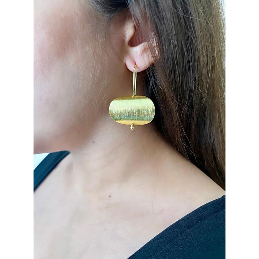 VARNIKA ARORA Gold Plated Tuba Earrings