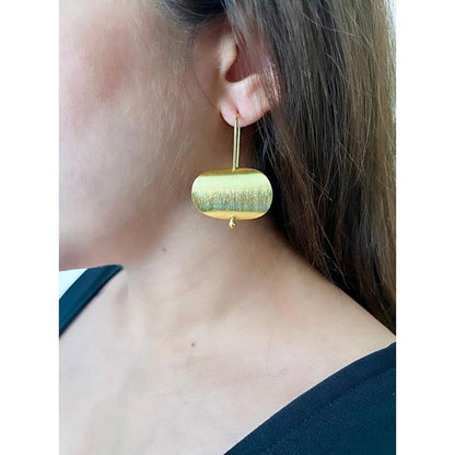 VARNIKA ARORA Gold Plated Tuba Earrings