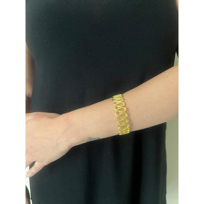 VARNIKA ARORA Gold Plated Spiral Cuff