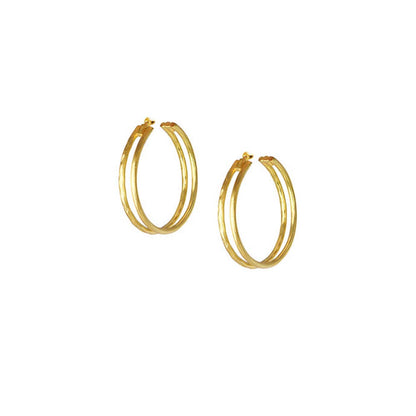 VARNIKA ARORA Gold Plated Tram Hoops