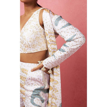 Vedika M Multi-Color Sequinned Co-Ord (Set of 3)