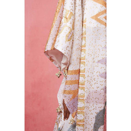 Vedika M Multi-Color Sequined Jacket with Bustier and Pant (Set of 3)