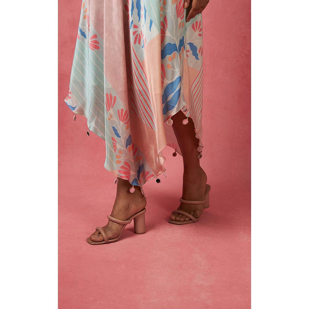 Vedika M Multi-Color V-Neck Maxi Dress