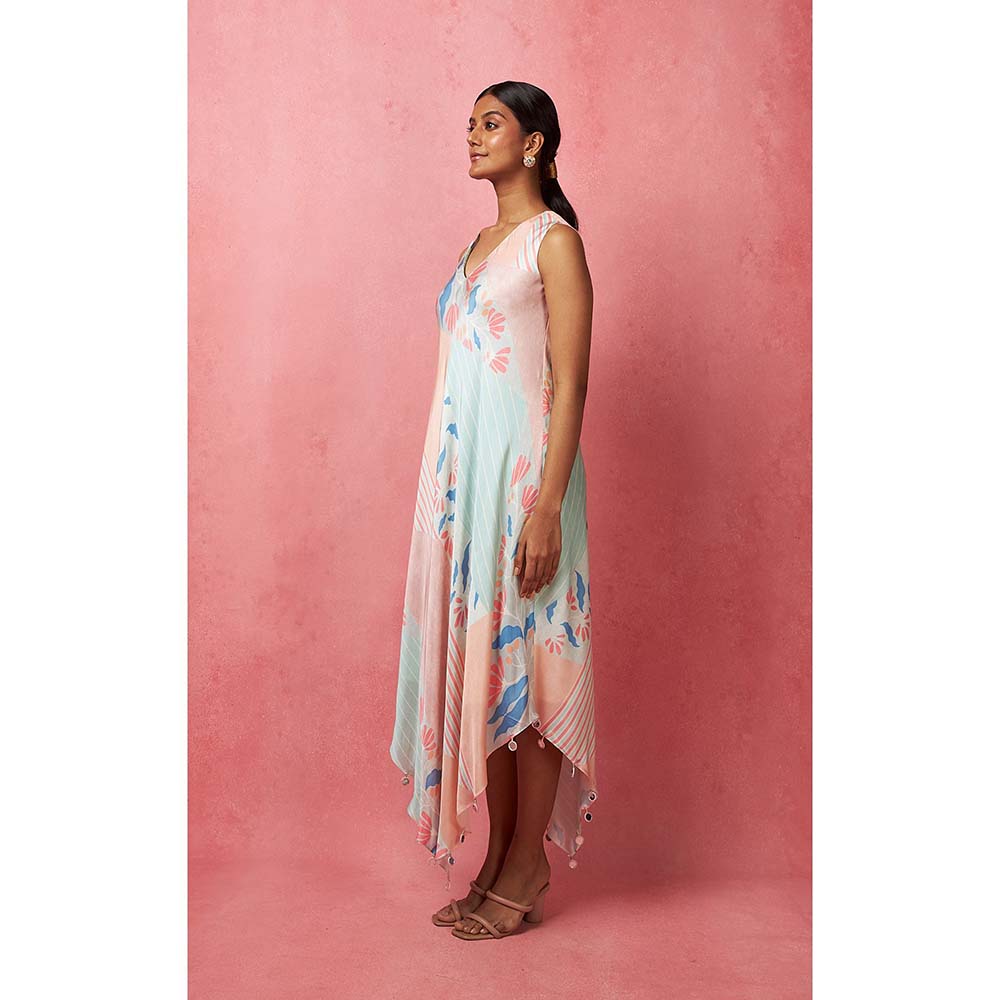 Vedika M Multi-Color V-Neck Maxi Dress