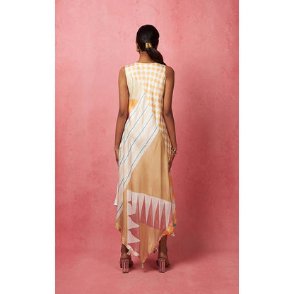 Vedika M Multi-Color V-Neck Maxi Dress