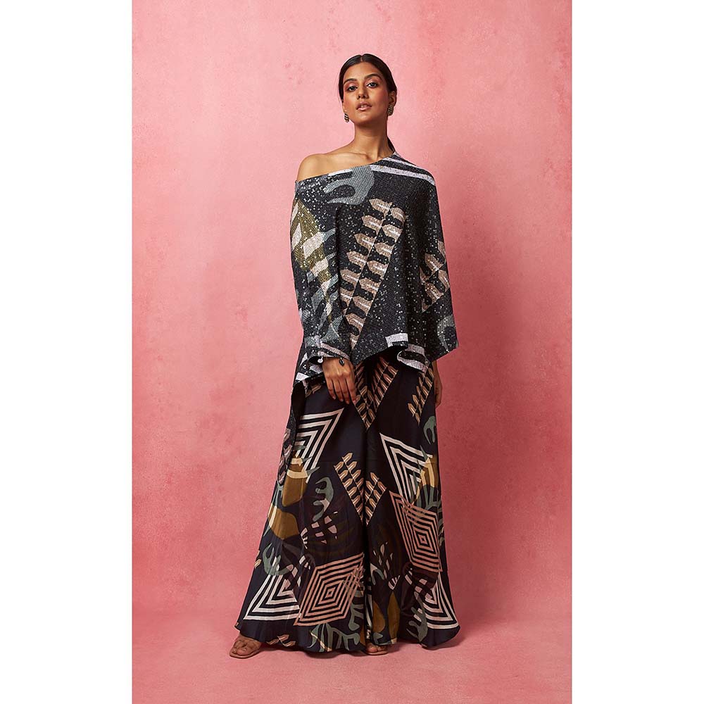 Vedika M Multi-Color Sequinned Drop Shoulder Top (Set of 2)