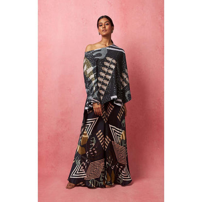 Vedika M Multi-Color Sequinned Drop Shoulder Top (Set of 2)