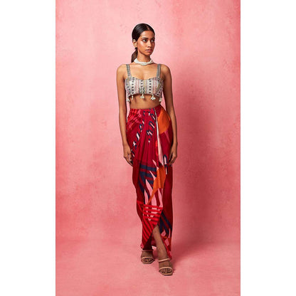 Vedika M Multi-Color Draped Skirt (Set of 2)