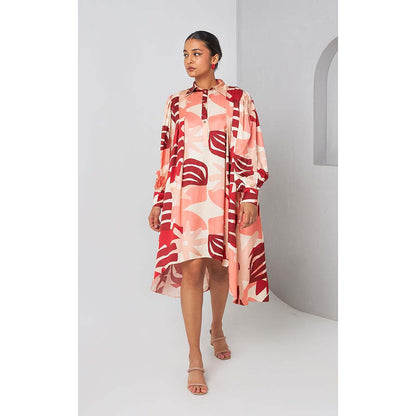 Vedika M Red Printed Dress