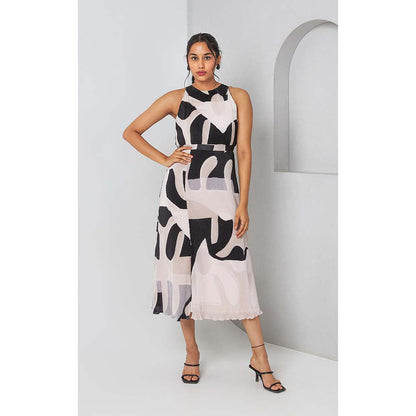 Vedika M Black Printed Dress