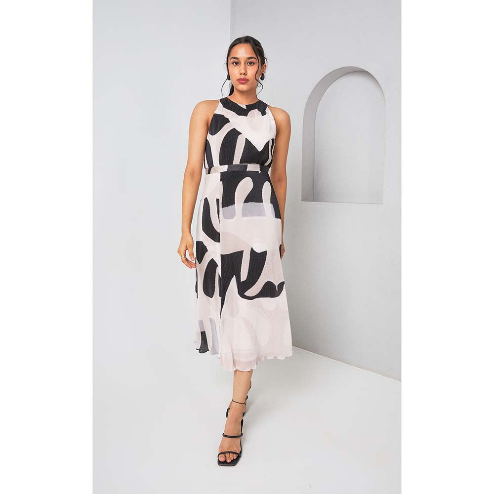 Vedika M Black Printed Dress