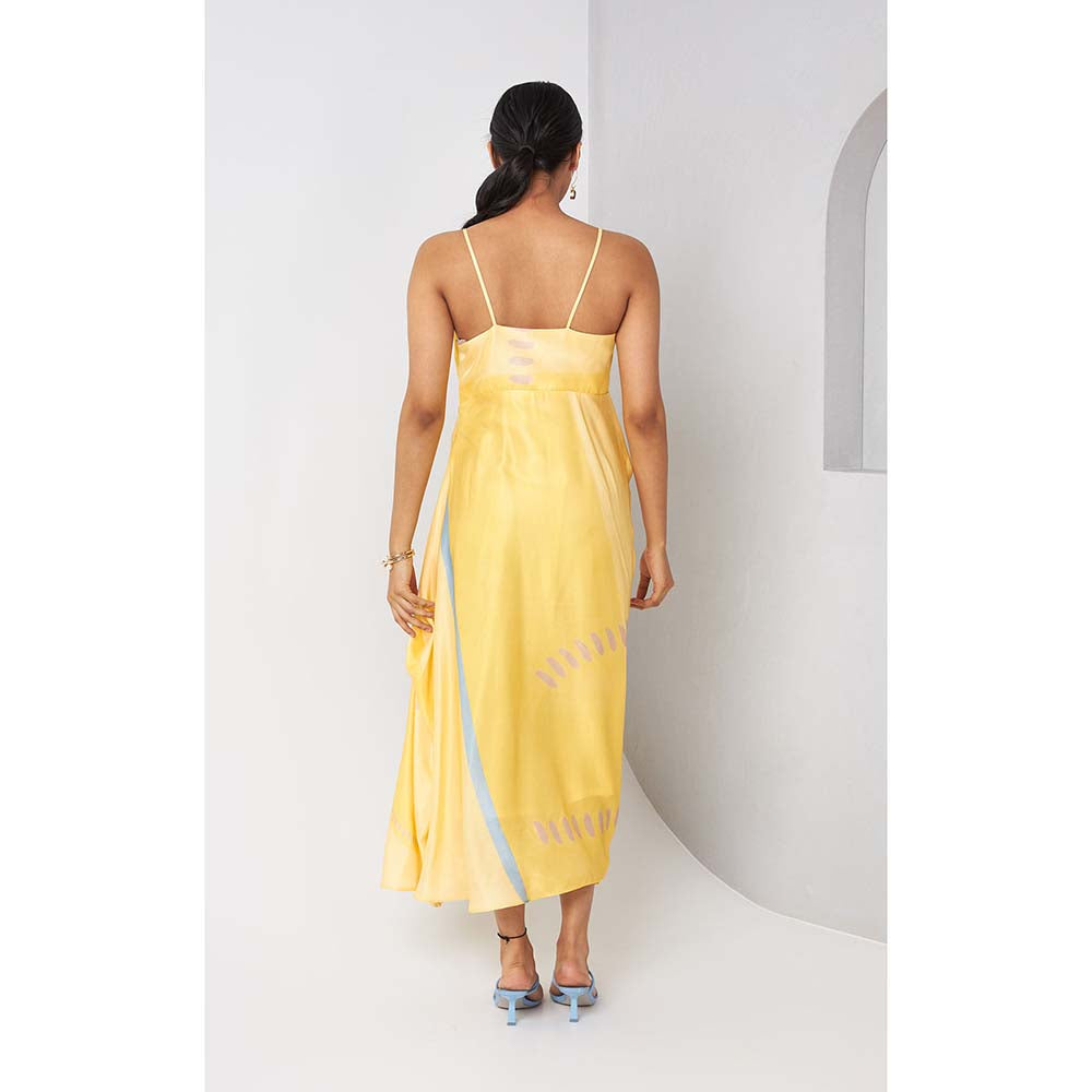 Vedika M Yellow Printed Dress.