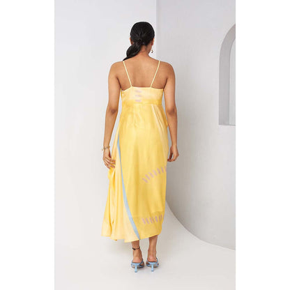 Vedika M Yellow Printed Dress.