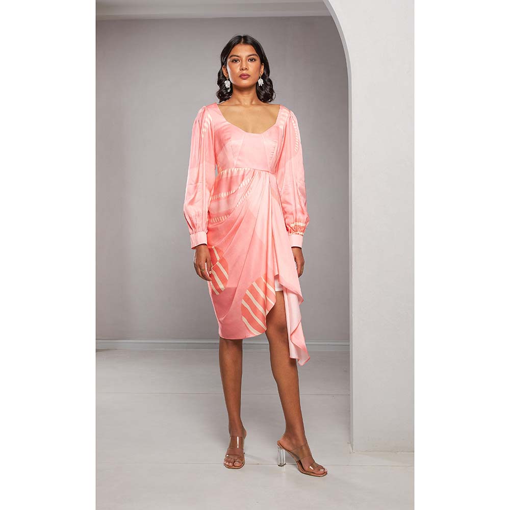 Vedika M Pink Printed Dress