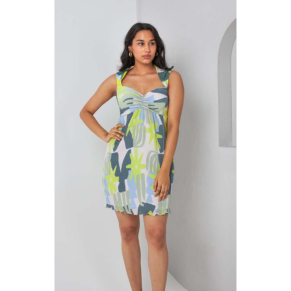 Vedika M Multi-Colour Micro Printed Short Dress